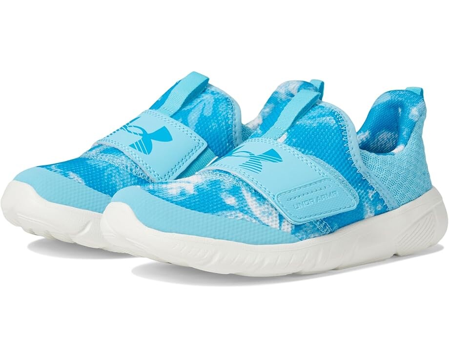 

Кроссовки Under Armour Kids Flash Print Running Shoes, цвет Sky Blue/Sky Blue/Capri
