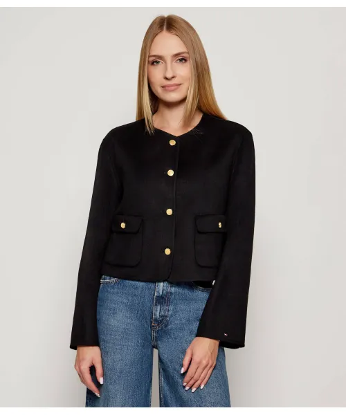 

Шерстяная куртка Regular fit Tommy Hilfiger, черный