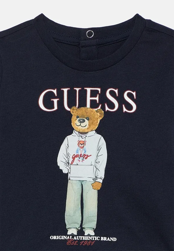 Футболка с длинным рукавом Guess, цвет умный синий — фото 3