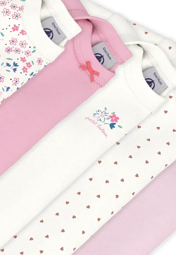 Набор из 5 боди Petit Bateau, разноцветный — фото 3