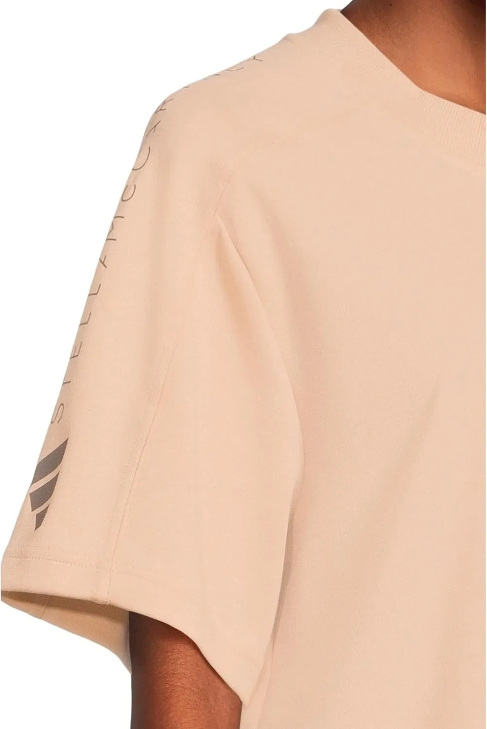 Женская футболка adidas by Stella McCartney Loose T-Shirt, цвет Soft Powder — фото 4