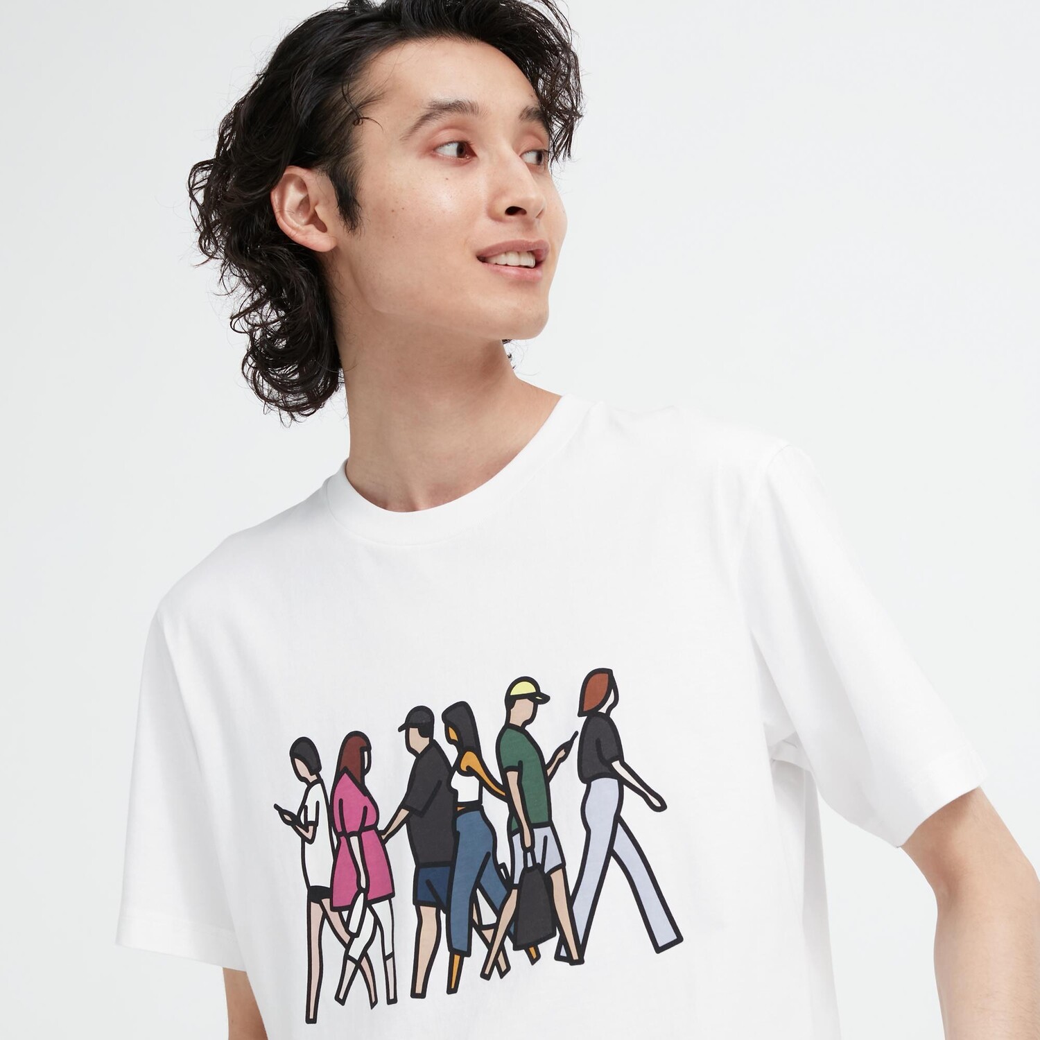 

Футболка Peace For All Julian Opie Uniqlo, белый