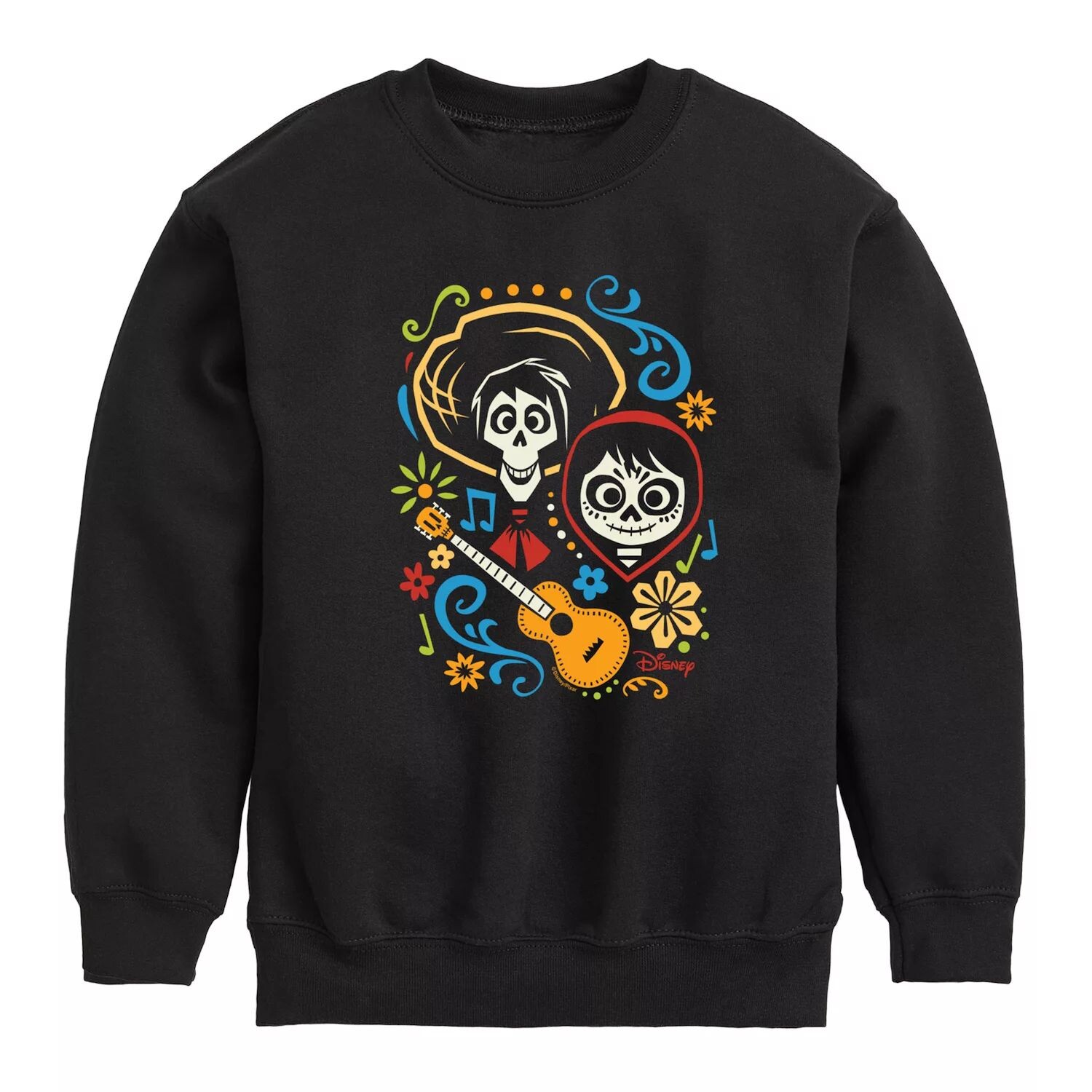 

Флисовая толстовка Hector And Miguel с графическим рисунком Disney/Pixar's Coco Boys 8-20 Licensed Character, черный