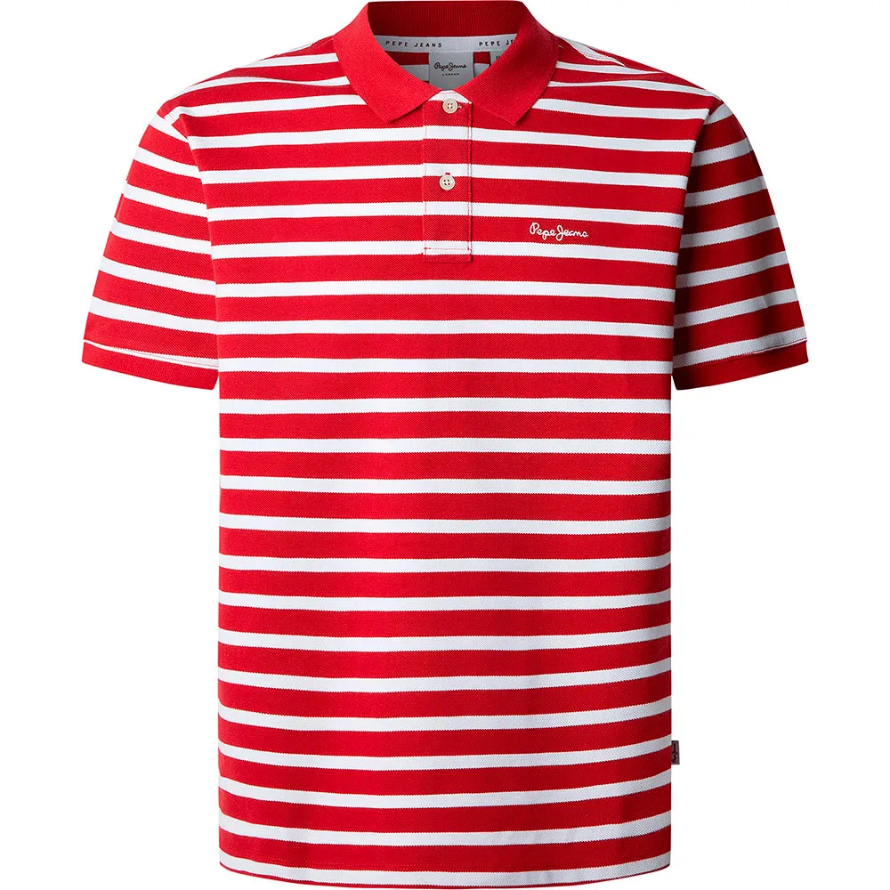 

Поло с коротким рукавом Pepe Jeans Barret, красный