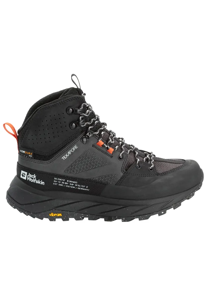 

Кроссовки Jack Wolfskin "TERRAQUEST TEXAPORE MID W", цвет Phantom