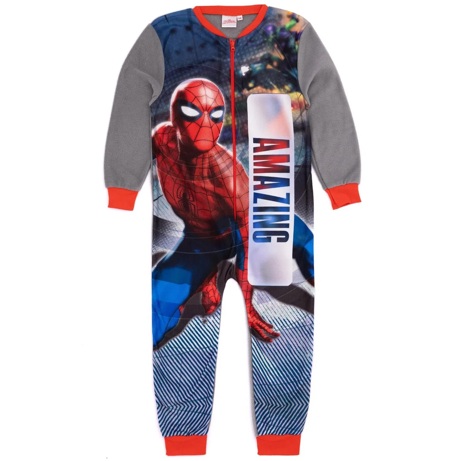 Детский комбинезон-пижама Spider-Man Marvel, серый