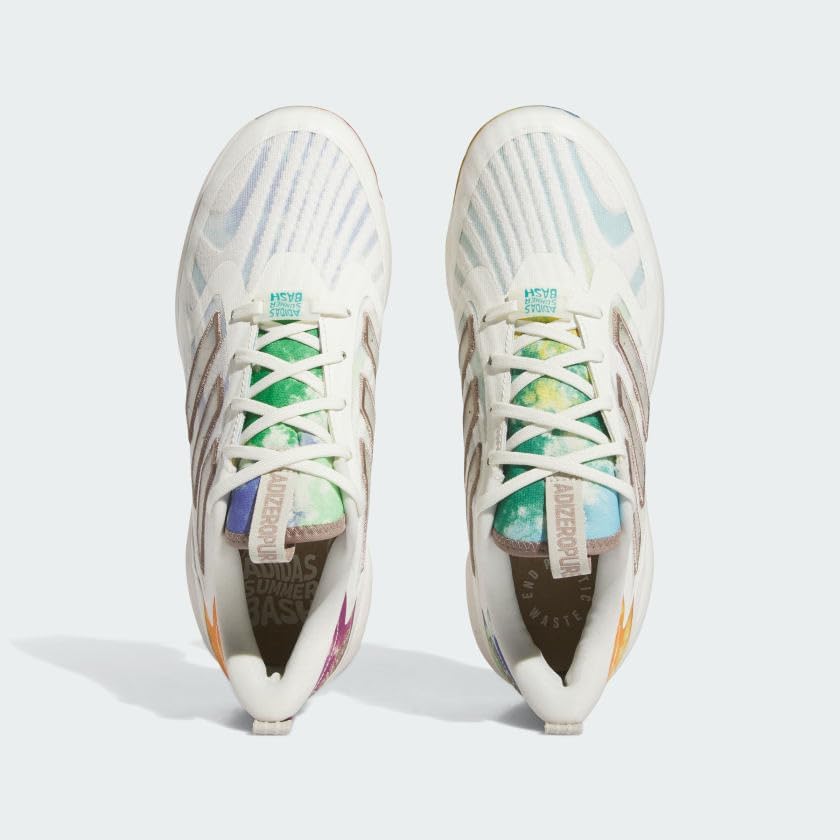 Мужские бутсы adidas Adizero Purehustle 3 Elite Summer Bash для софтбола, слоновая кость/белый/коричневый — фото 3