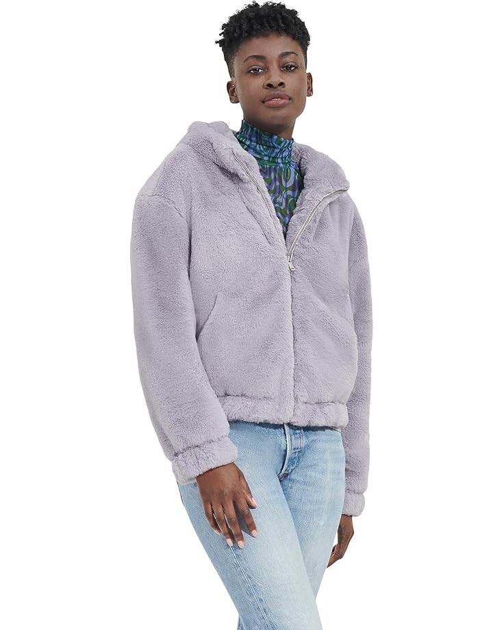 

Худи UGG Mandy Faux Fur Hoodie II, цвет Cloudy Grey