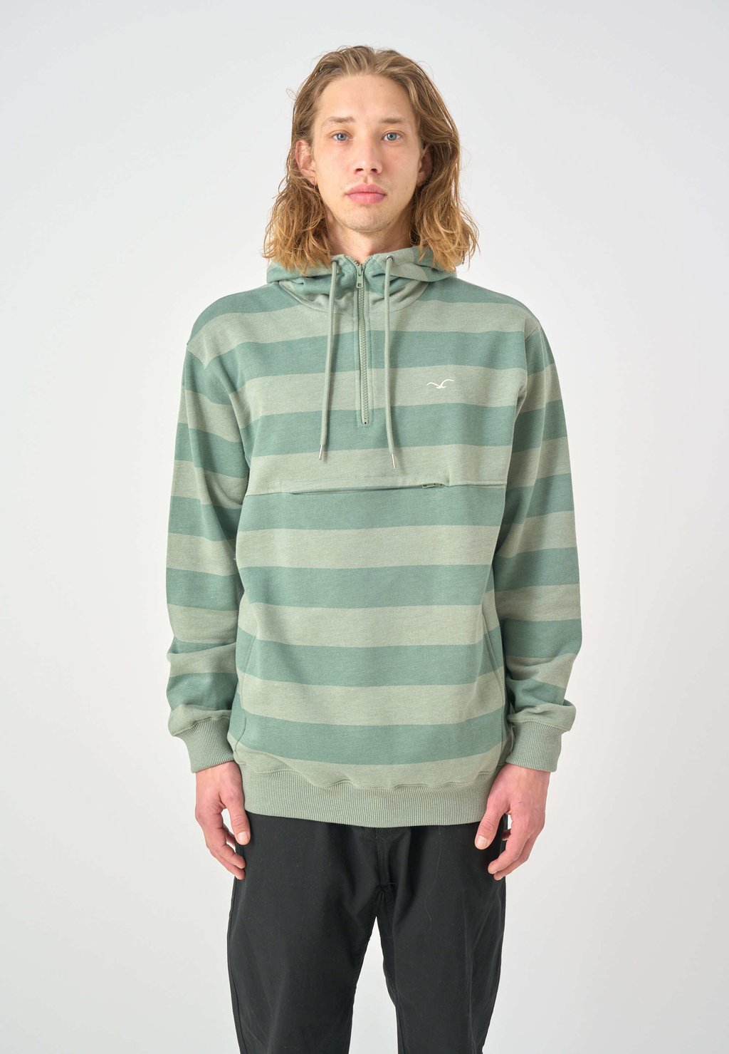 

Толстовка STRIPE Cleptomanicx, зеленый