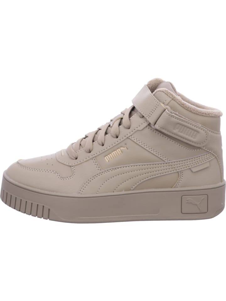 Элегантные туфли на шнуровке Puma Damen Carina Street Mid WTR, бежевый — фото 2