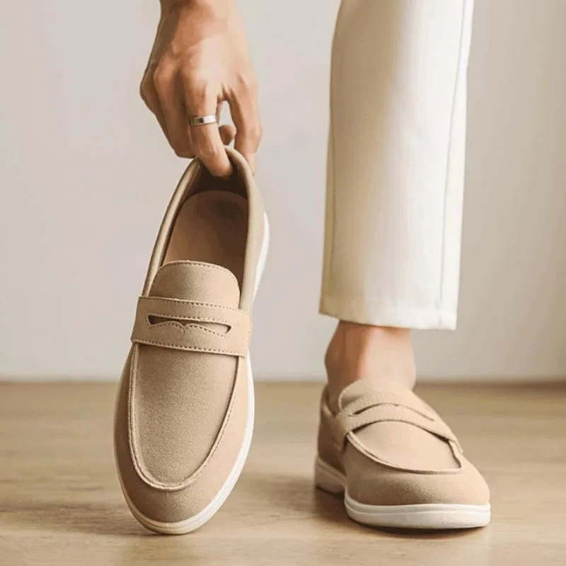 Мужские лоферы, повседневные, без бренда, Beige HoaloX — фото 2