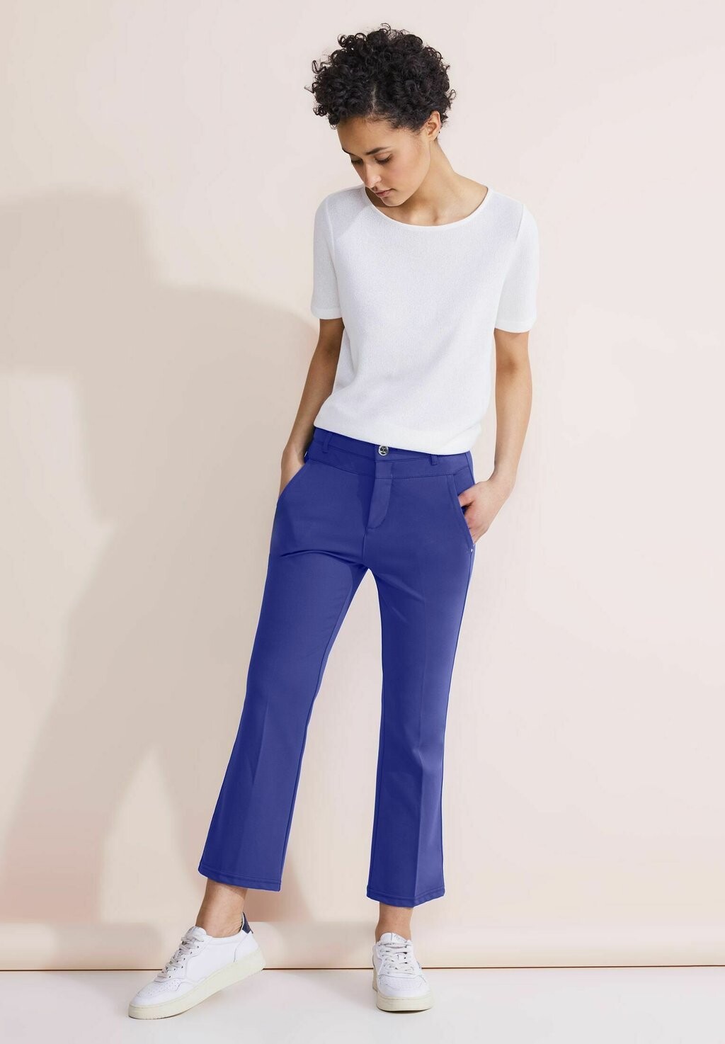 

Брюки SLIM FIT Street One, цвет Mottled Royal Blue