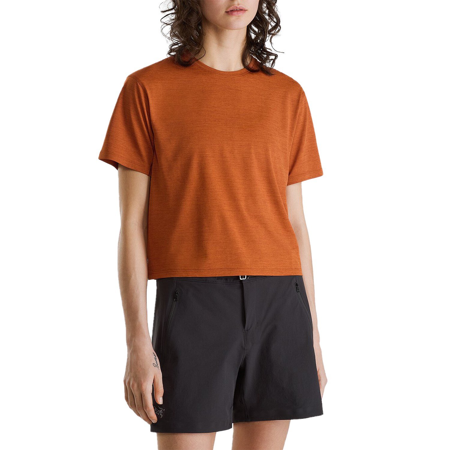 

Топ Arc'teryx Taema Crop Short-Sleeve, цвет Fika