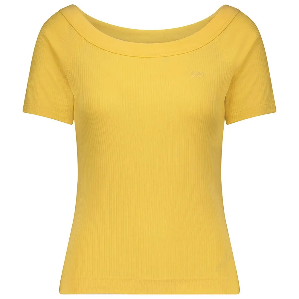 

Футболка Lee Off The Shoulder Rib, желтый
