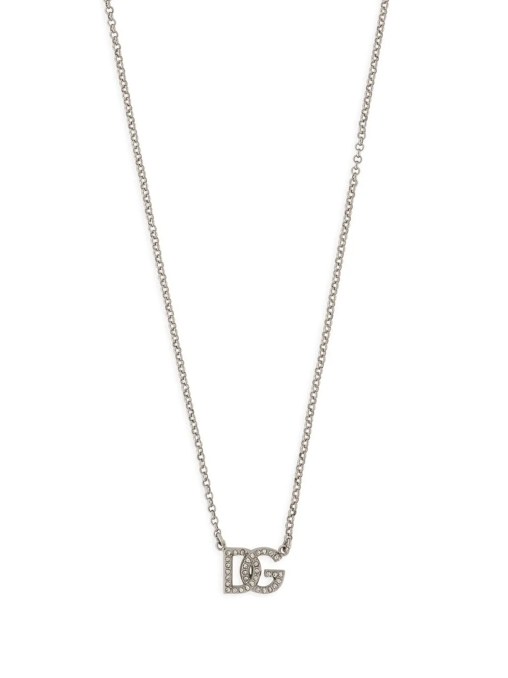 

Колье с логотипом DG DOLCE & GABBANA, серебяный