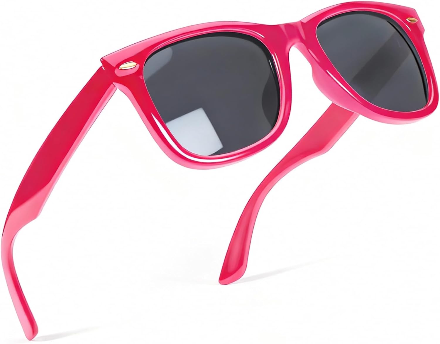 

Женские поляризованные солнцезащитные очки FancyPink с защитой UV400, зеркальные, для пляжа, дизайнерские модные солнцезащитные очки, средний размер, A13 - Hot Pink / Grey, Mirrored