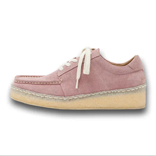 Унисекс мокасины из коровьей кожи NEGATIVE THREE Duck Boat Shoes розовые — фото 2