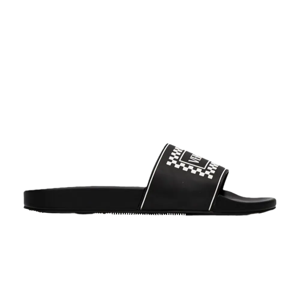 Шлепанцы Versace Logo Pool Slide, черный