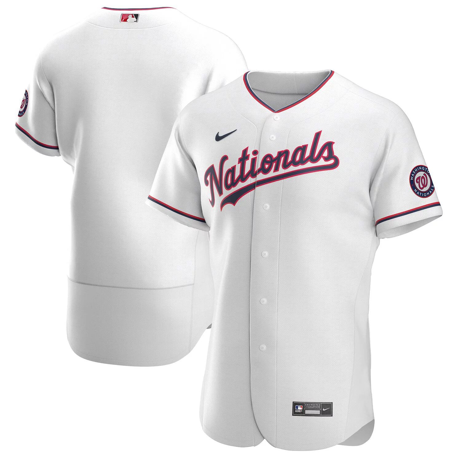 

Мужская белая футболка команды Washington Nationals Alternate Authentic Team Nike, Белый, Мужская белая футболка команды Washington Nationals Alternate Authentic Team Nike