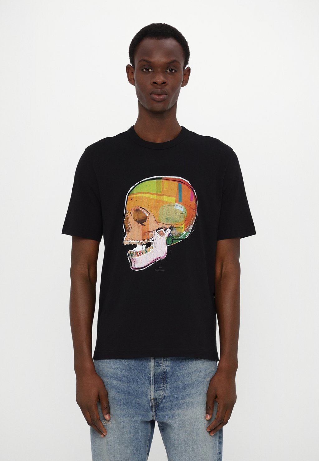 

Футболка с принтом SKULL PS Paul Smith, черный