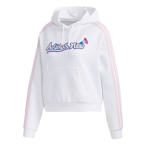 

Толстовка с капюшоном neo casual sports свободная белая Adidas, белый