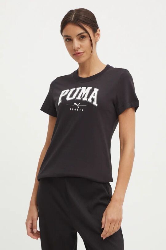 

Хлопковая футболка Puma, черный