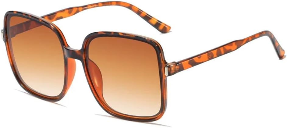 

Женские солнцезащитные очки с градиентным переходом цвета, унисекс, модная ретро-оправа, солнцезащитные очки для женщин для активного отдыха на открытом воздухе с защитой от УФ-излучения KTUCN, Leopard