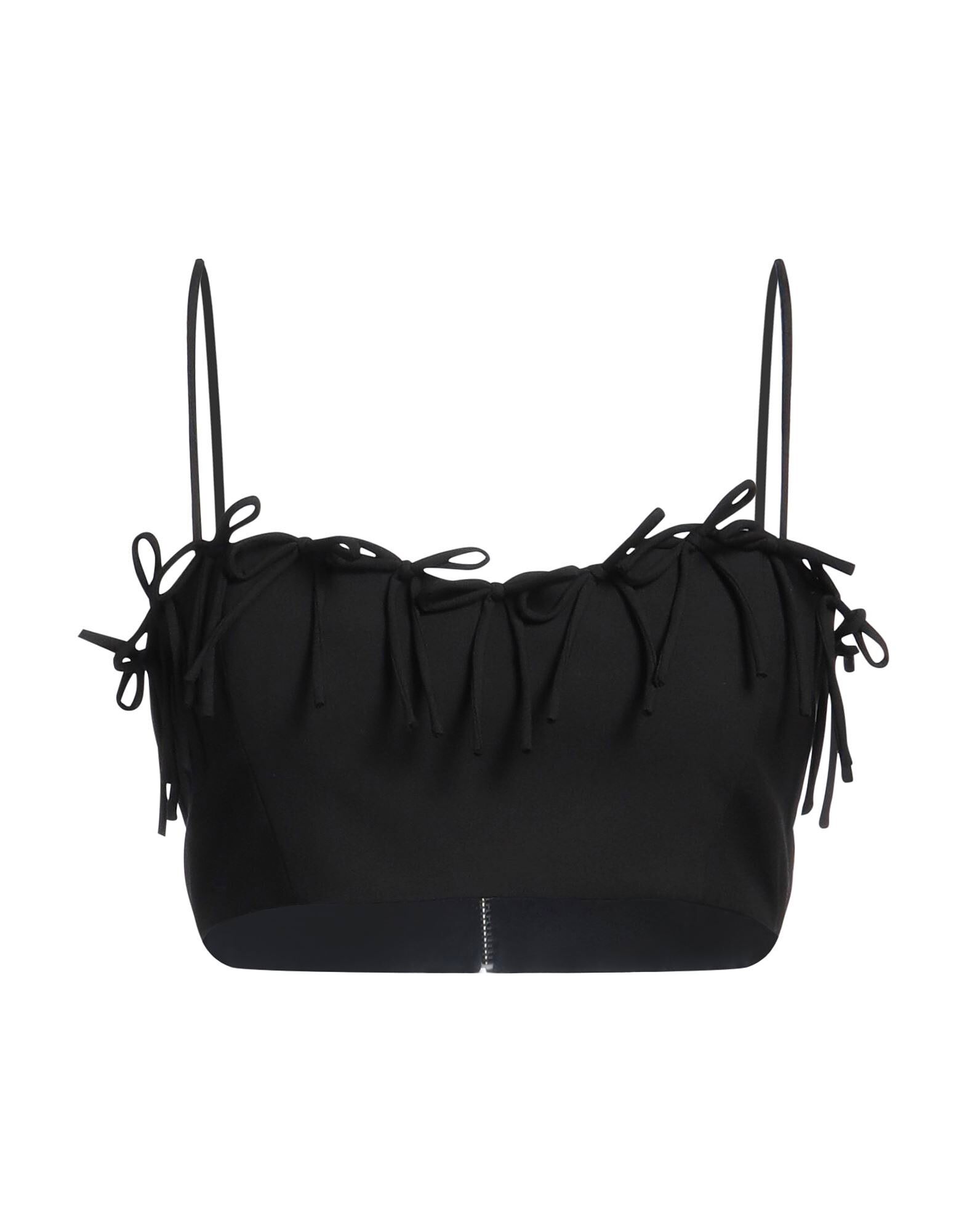 

Кроп-топ Ganni, черный