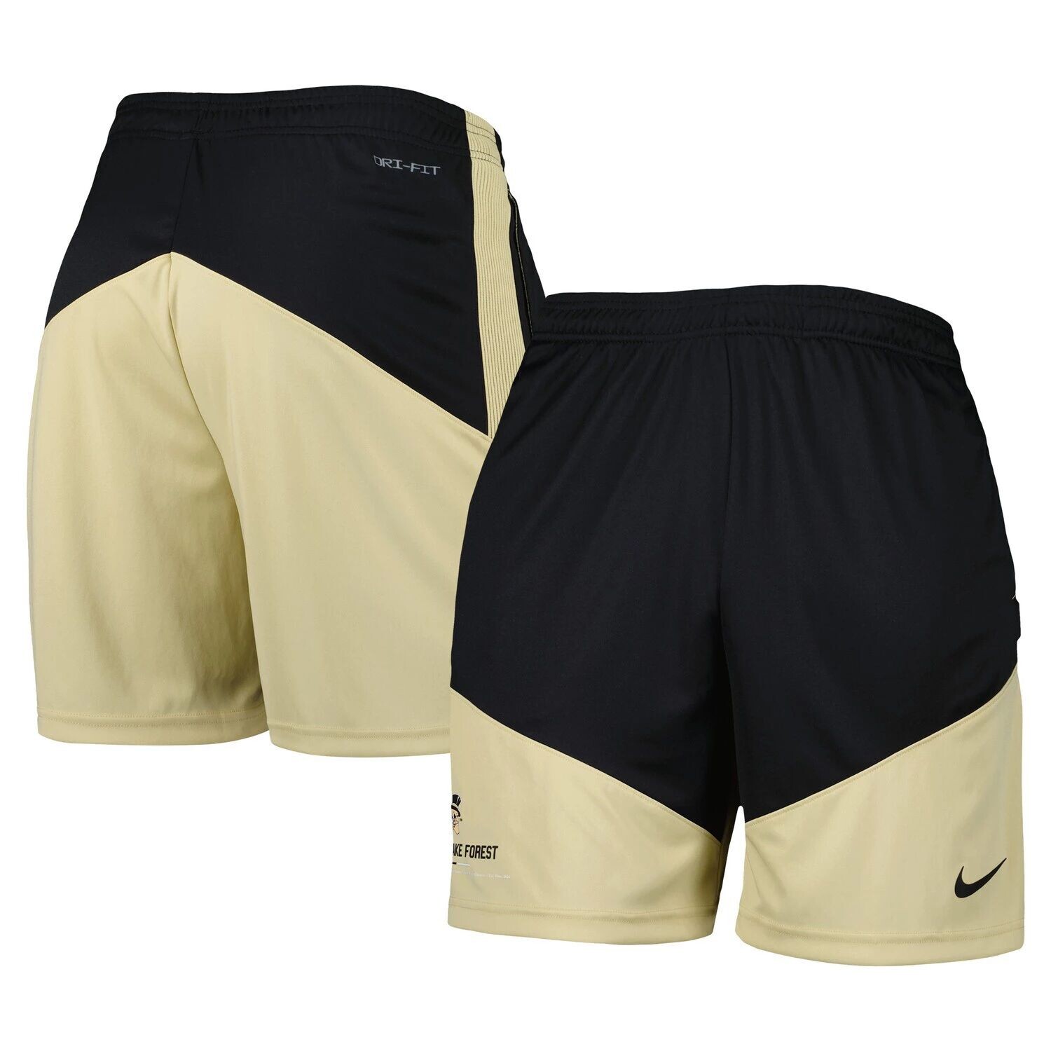 

Мужские черные/золотые шорты Wake Forest Demon Deacons Performance Player Nike