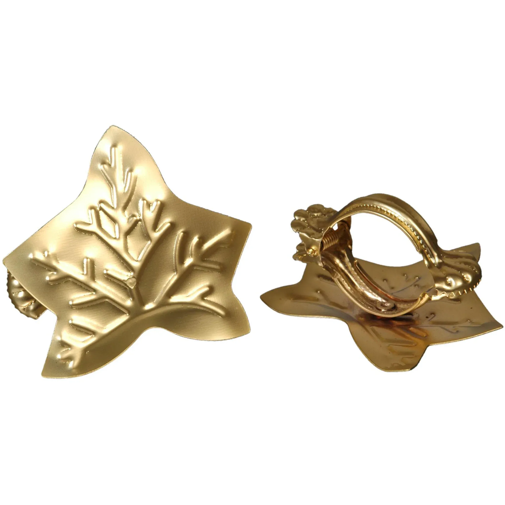 

Декоративные зажимы Liedeco «Листик» (2 шт. в упаковке) для штор, цвет goldfarben
