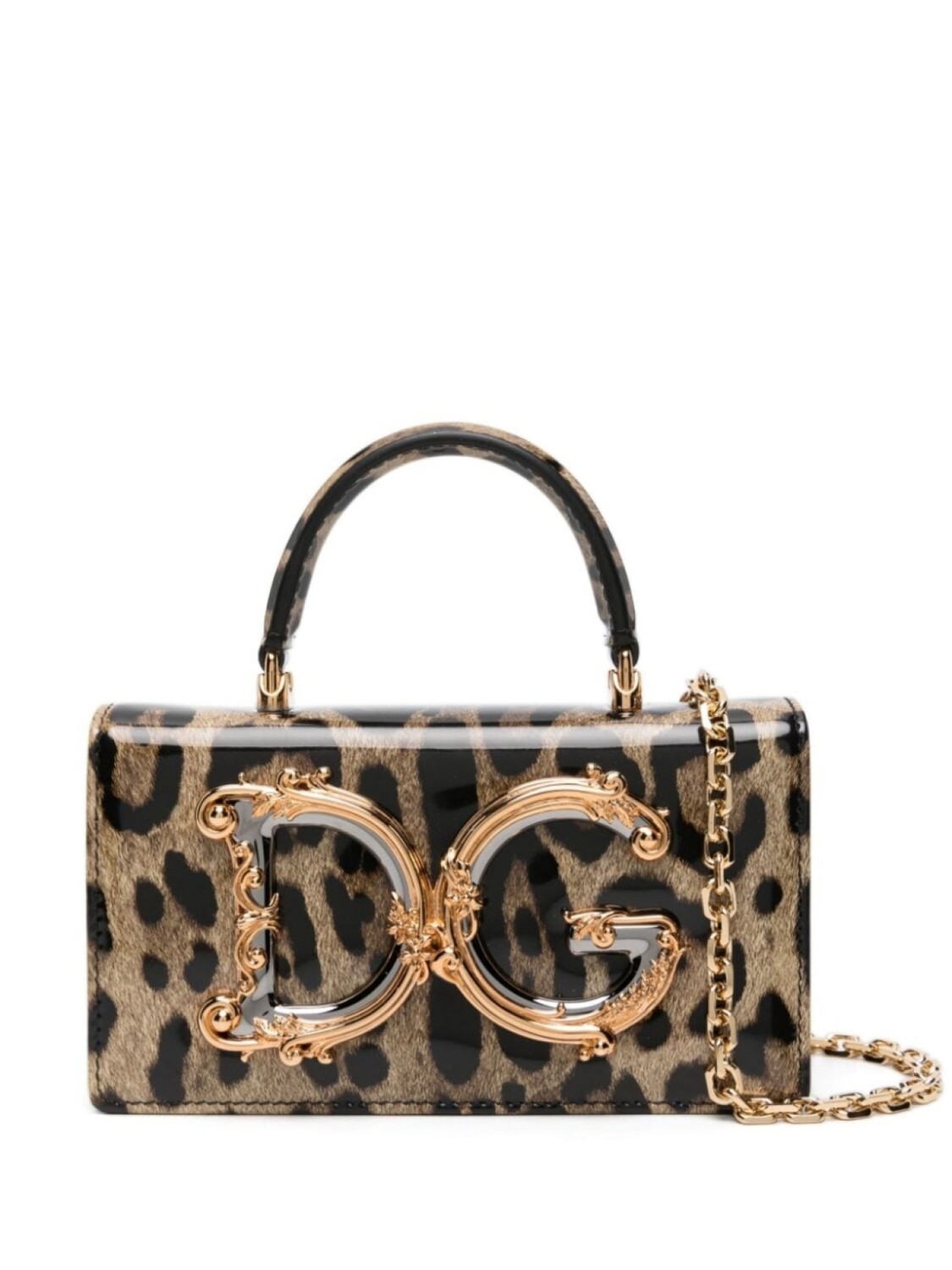 

Dolce & Gabbana сумка через плечо DG Girls с леопардовым принтом, коричневый
