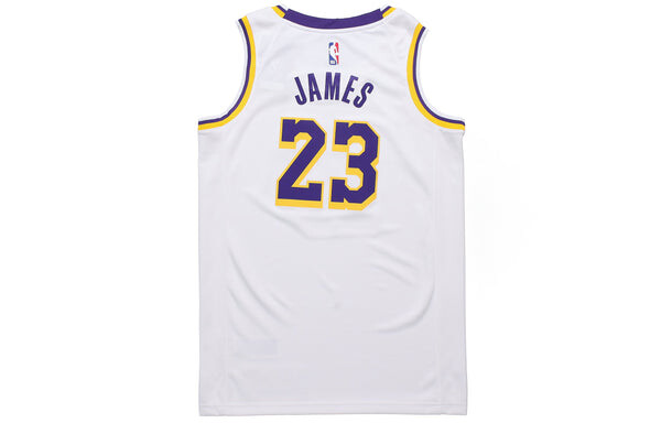Футболка nba sw20 la lakers 23 leborn james association swingman джерси Nike, белый — фото 2