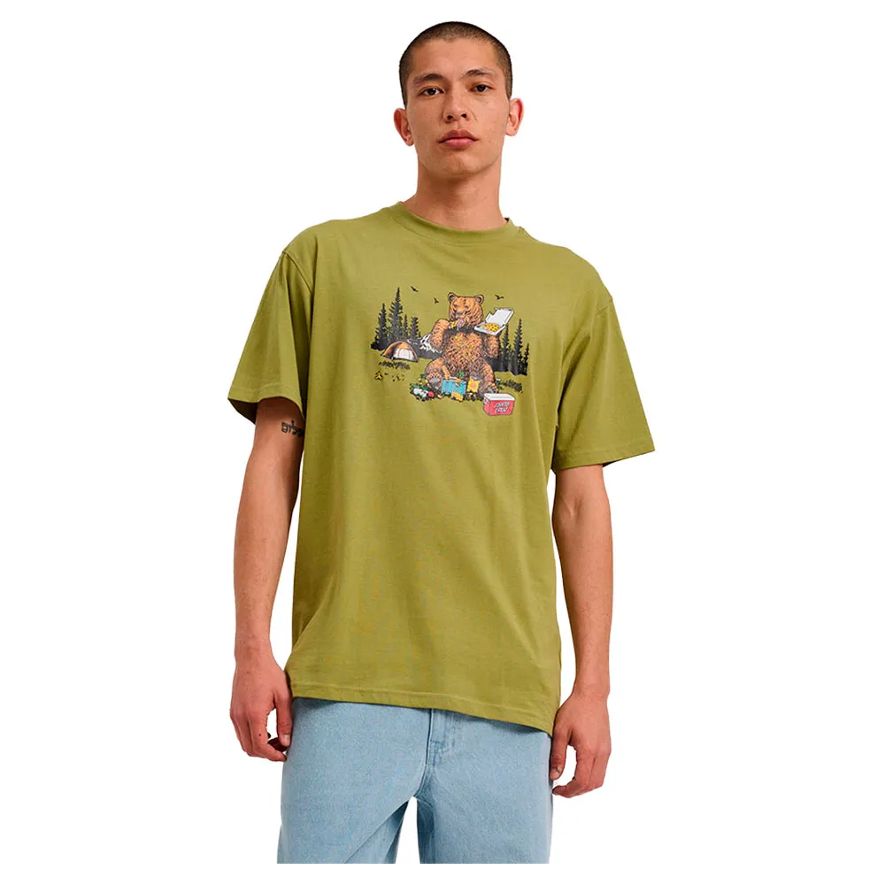 

Футболка с коротким рукавом Santa Cruz Braun pizza bear, зеленый