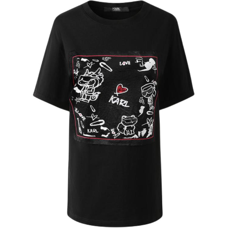 

Футболка KARL LAGERFELD SS24 женская черная KARL LAGERFELD / Karl Lagerfeld Jeans