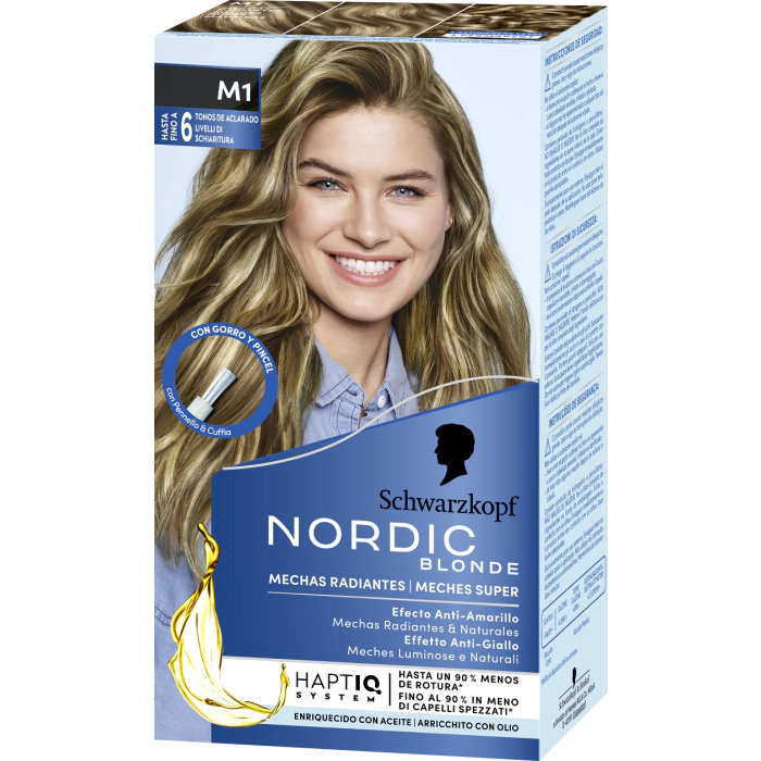

Краска для волос nordic blonde m1 mechas radiantes Schwarzkopf, цвет standard