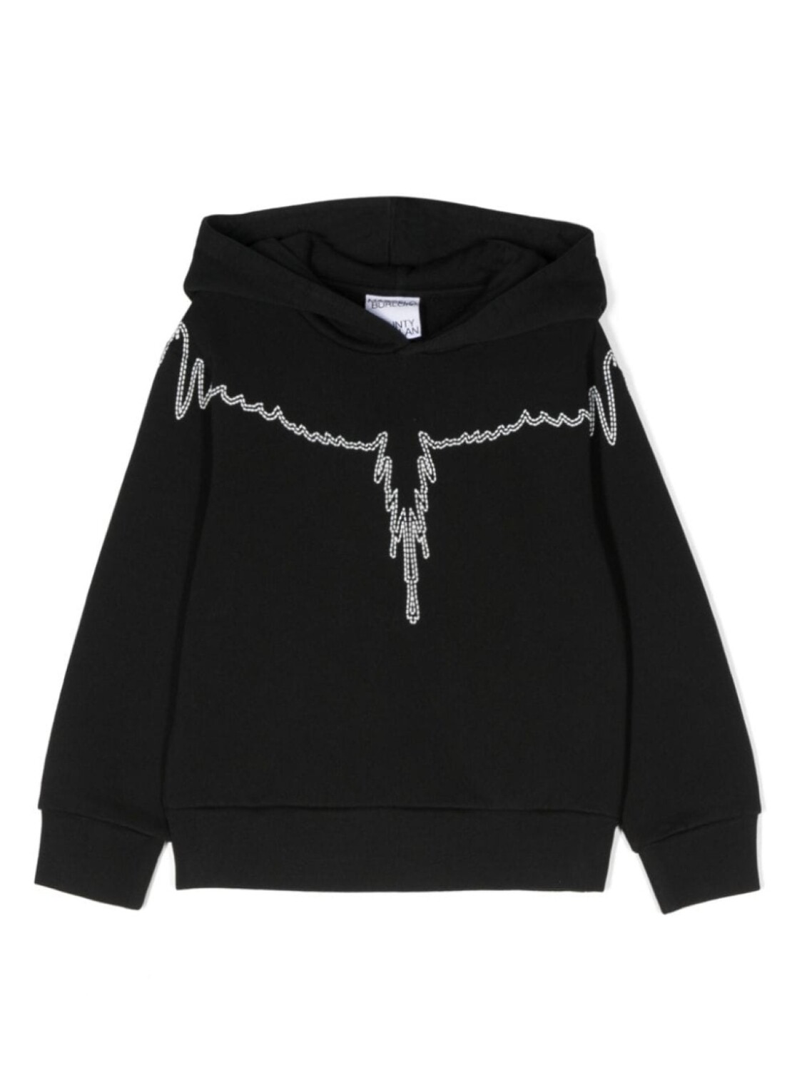 

Marcelo Burlon County Of Milan худи из органического хлопка с вышивкой, черный