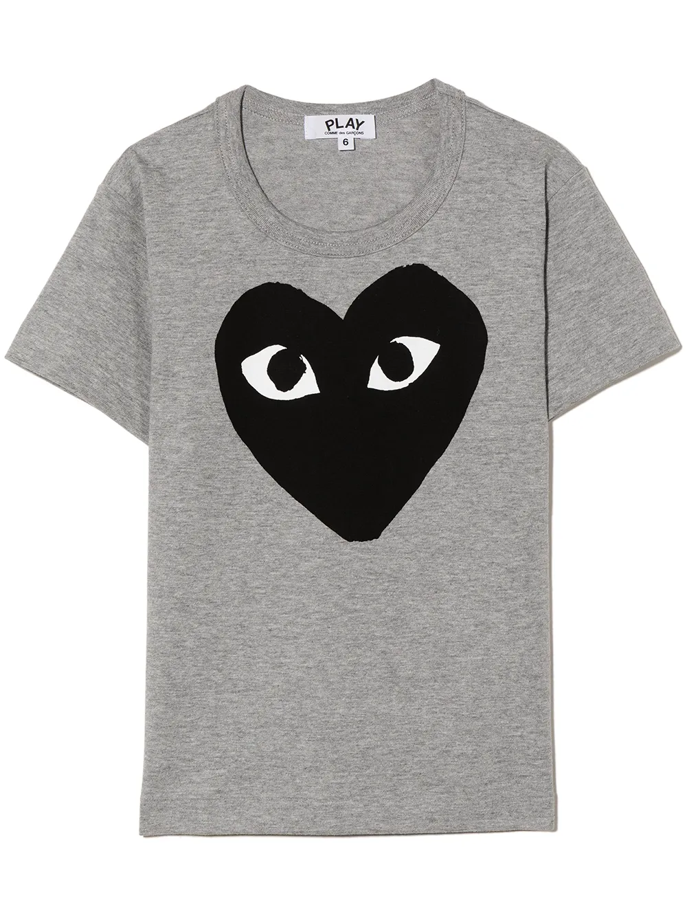 

Футболка с логотипом Comme Des Garçons Play Kids, серый
