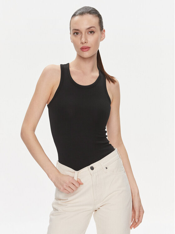 

Топ приталенного кроя Calvin Klein, черный