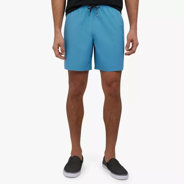 

Мужские шорты-гибриды с эластичной талией в морском стиле Quiksilver, цвет niagra