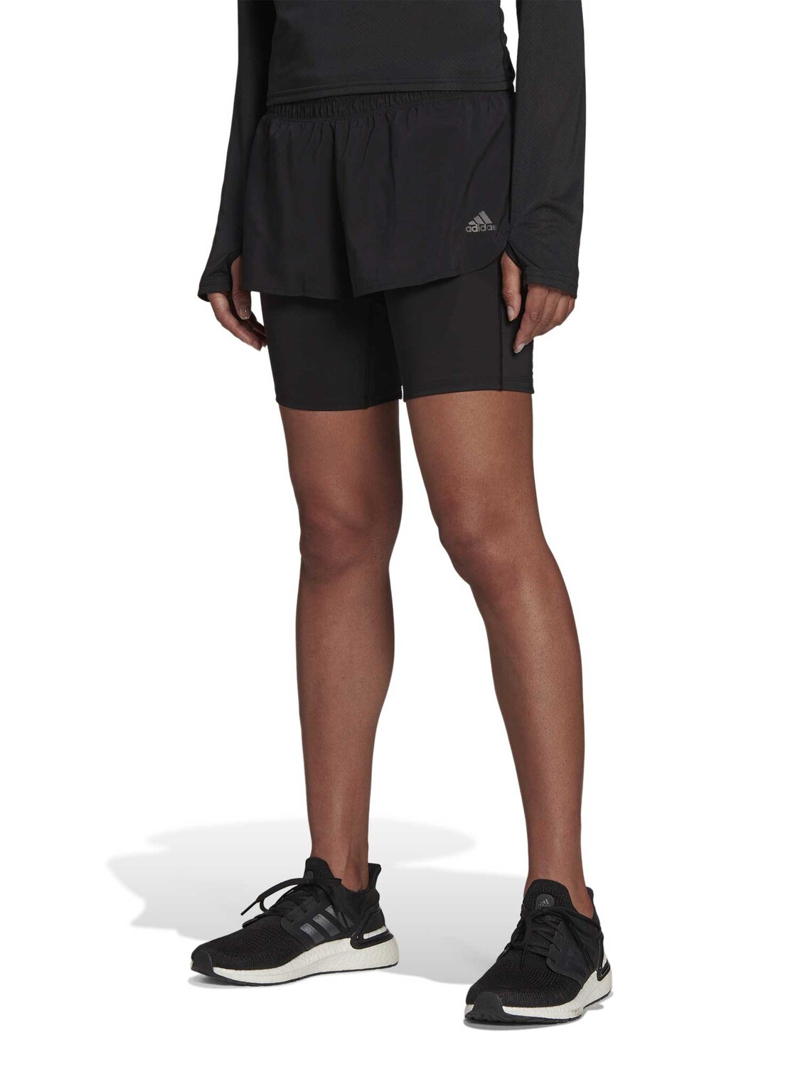 

Шорты Adidas Performance Run Icons Two-in-One Running, черный