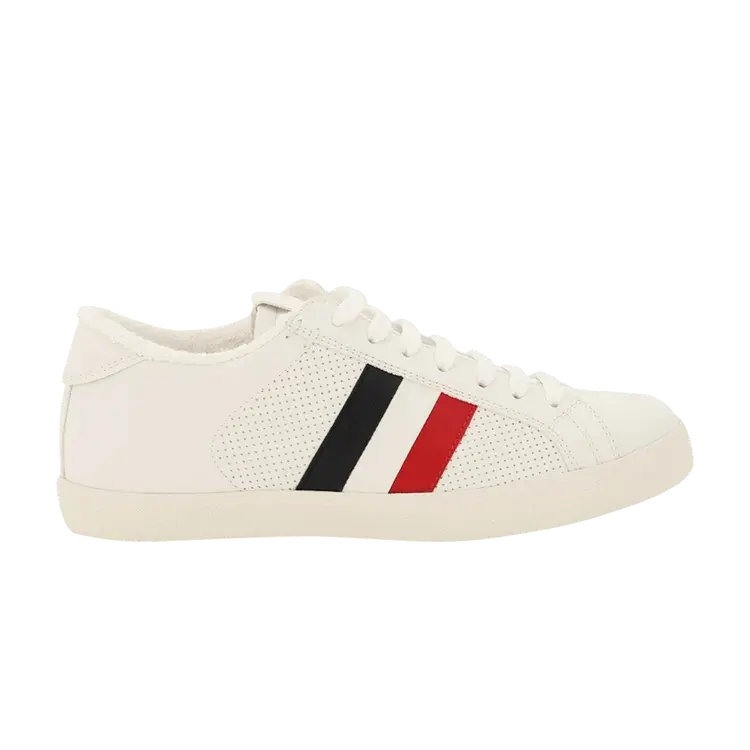 

Кроссовки Moncler Wmns Ryegrass Striped Lace Up Sneakers White Red Navy, белый