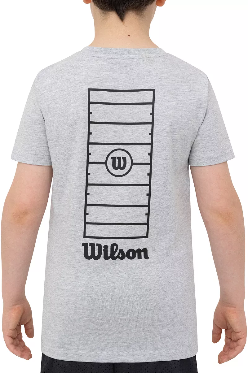 

Футболка Wilson для мальчиков с футбольным полем, цвет Oxford Heather