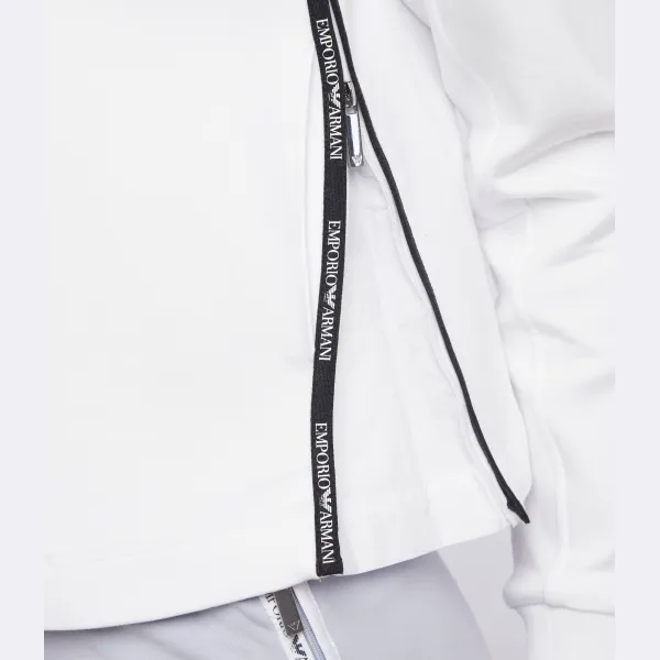 Укороченная толстовка Emporio Armani, белый — фото 3