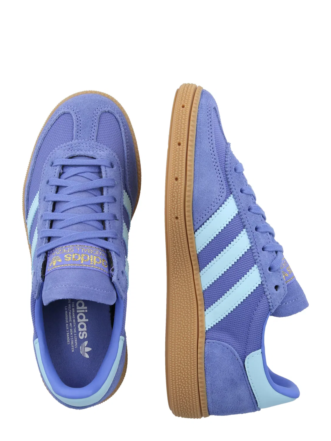 Кроссовки Adidas Originals HANDBALL SPEZIAL синего и светло-голубого цвета — фото 2