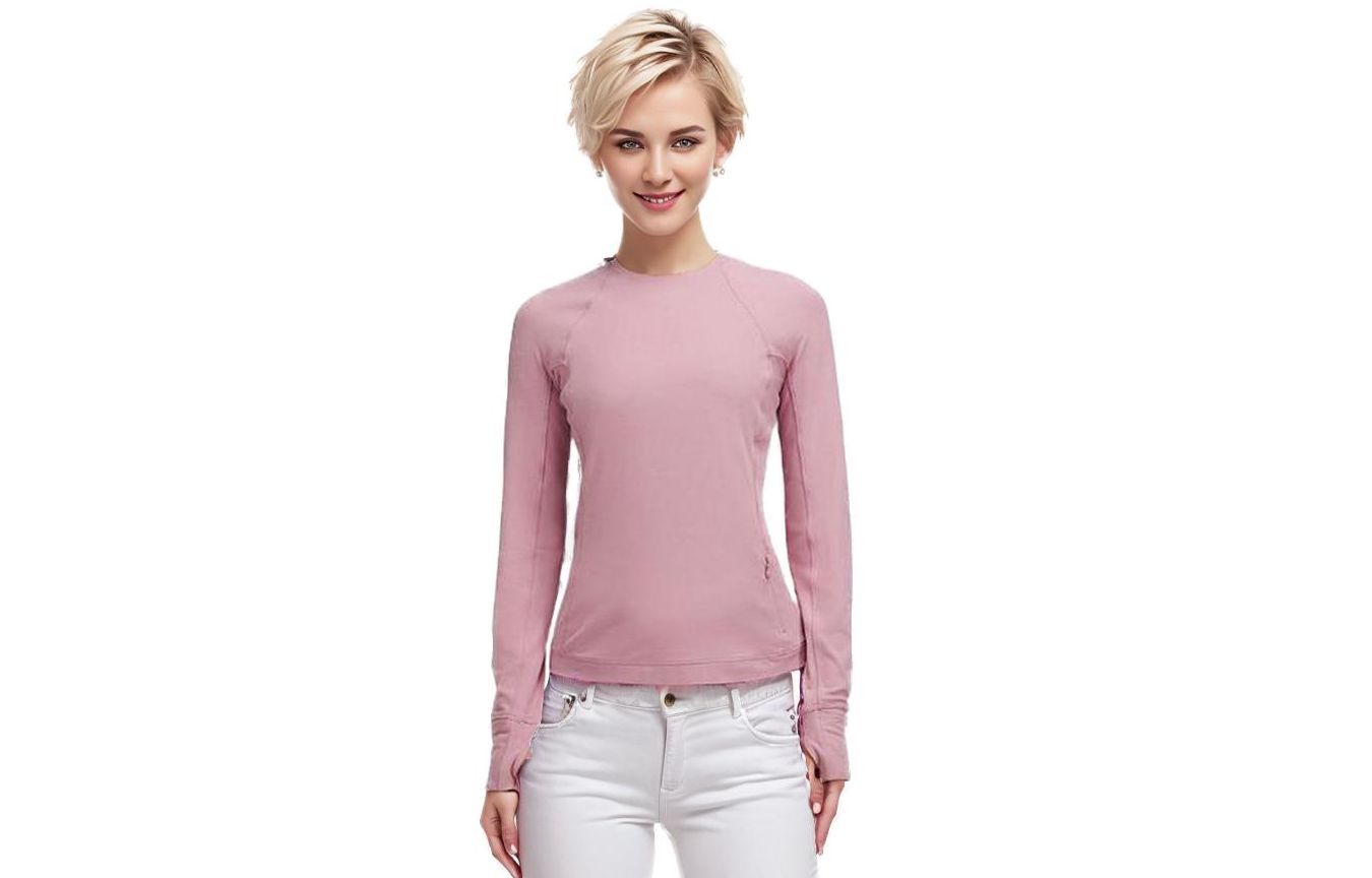 

Футболка с рукавом реглан женская Lululemon, розовый