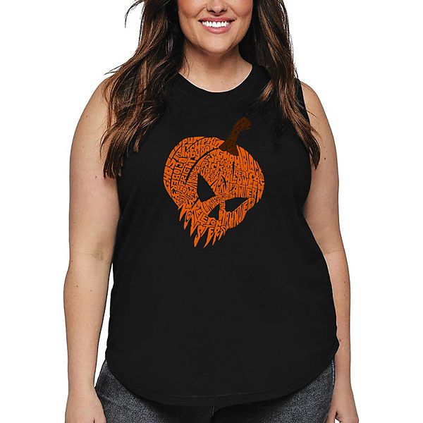 

Футболка с принтом Evil Pumpkin для женщин plus size La Pop Art, Black, Черный, Футболка с принтом Evil Pumpkin для женщин plus size La Pop Art, Black