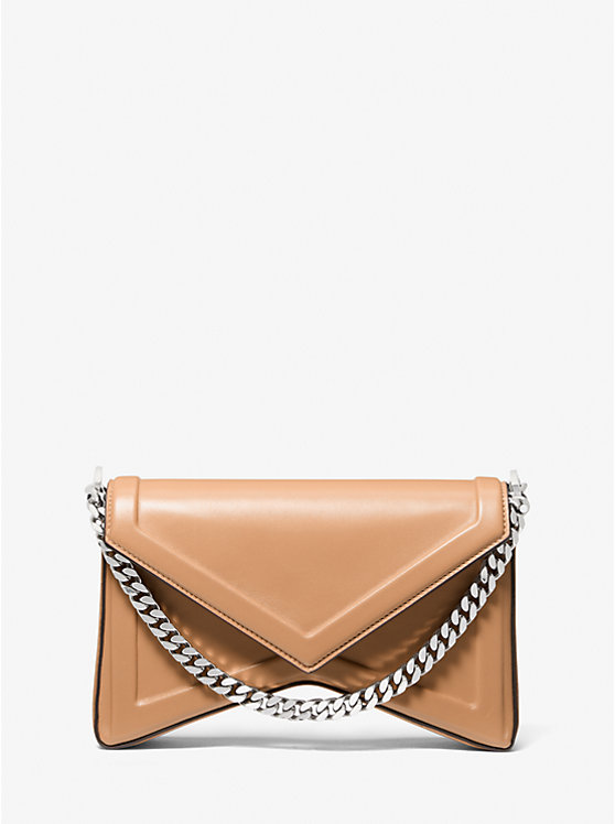 

Сумка через плечо из кожи Manhatta Michael Kors, коричневый
