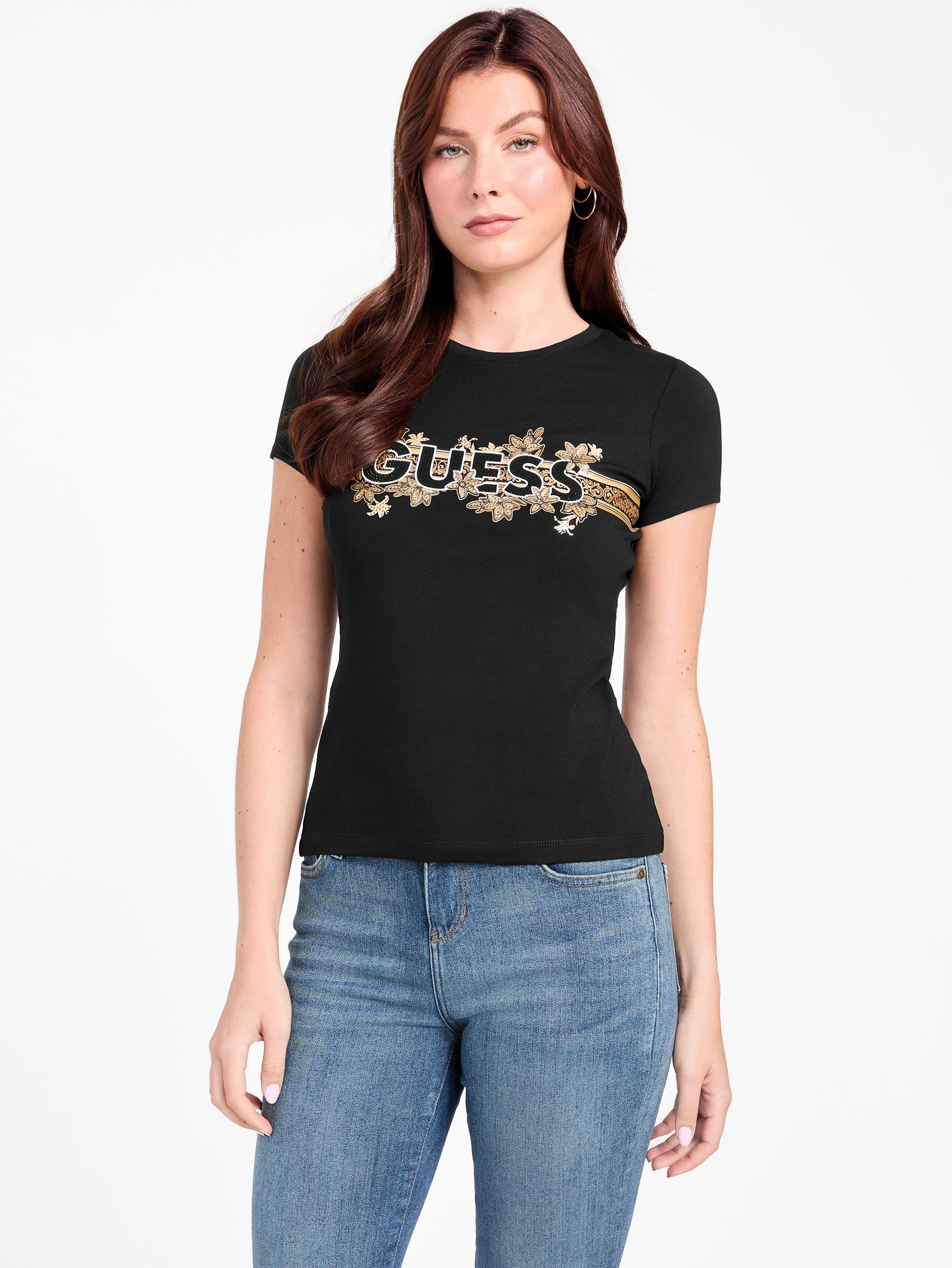 

Футболка Eco Florine Guess Factory, черный