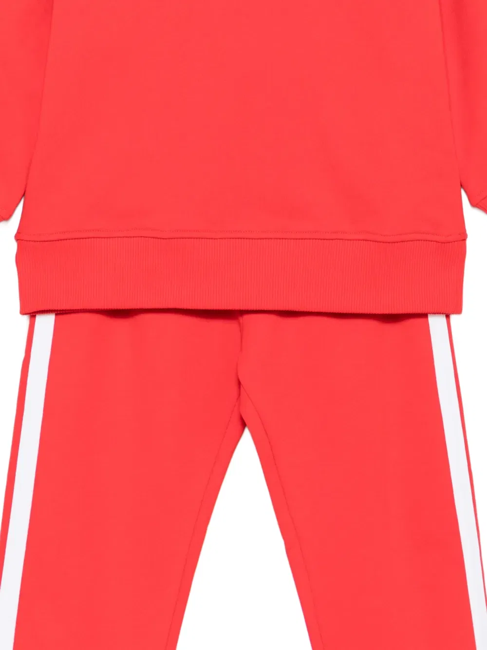 Спортивный костюм с боковыми полосками в виде плюшевого мишки Moschino Kids, красный — фото 3