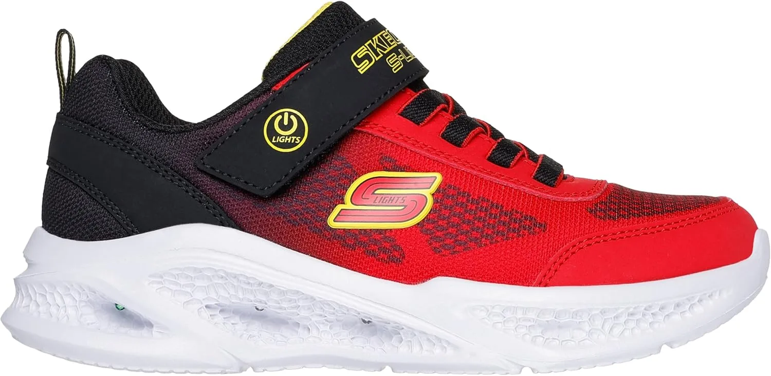 Кроссовки Skechers Gowalk Arch Fit, спортивные слипоны, повседневные лоферы для походов, беговые кроссовки, черный/красный/желтый — фото 3